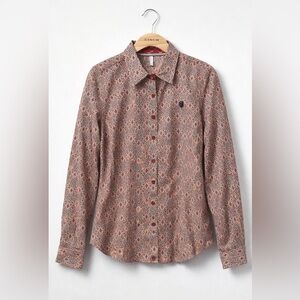 Cinch Western Shirt NWT Geometric Button Up Fitted 100% Cotton L Rodeo Ranchwear